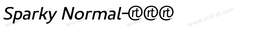 Sparky Normal字体转换